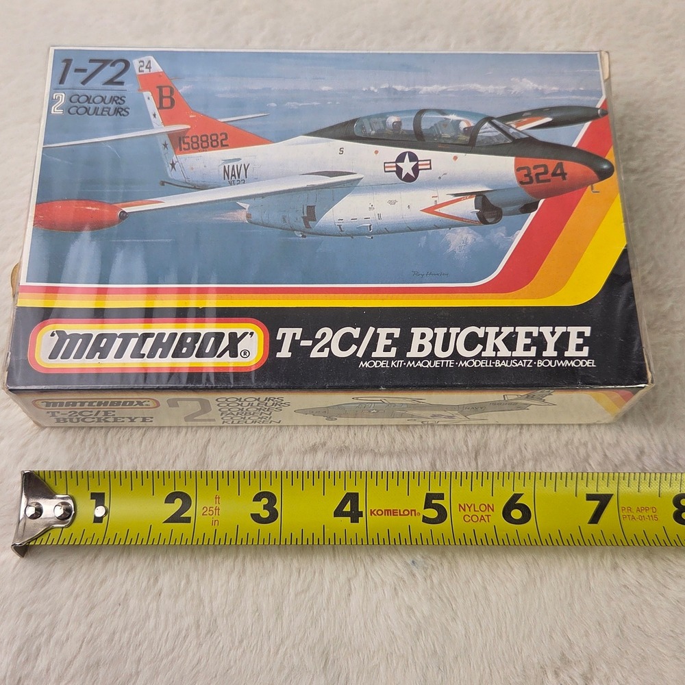 Matchbox 1:72 Scale Rockwell T2C E Buckeye‎ Model Kit PK42 New Factory Sealed - Picture 2 of 10